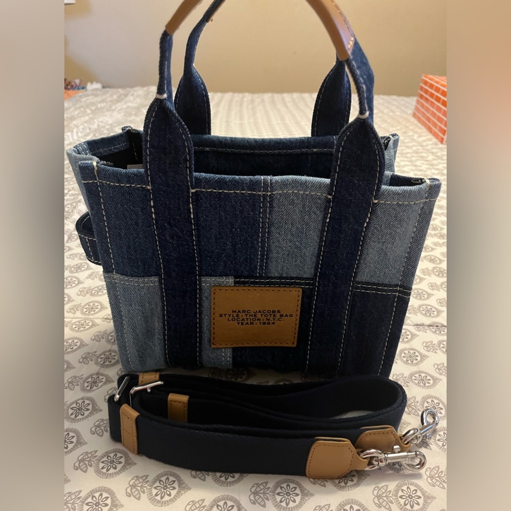 Marc Jacobs Blue Denim Tote Bag - Picture 3 of 3